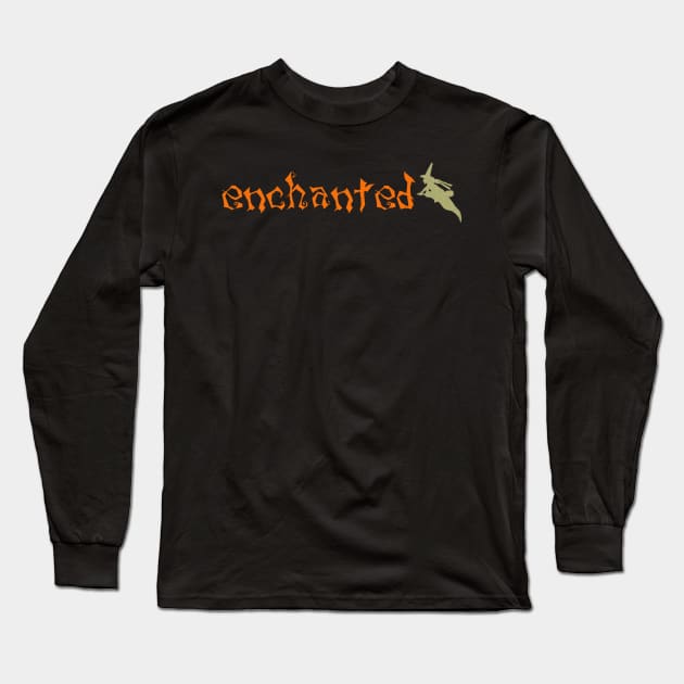 Enchanted Witch Fun Halloween Long Sleeve T-Shirt by teesbyfifi